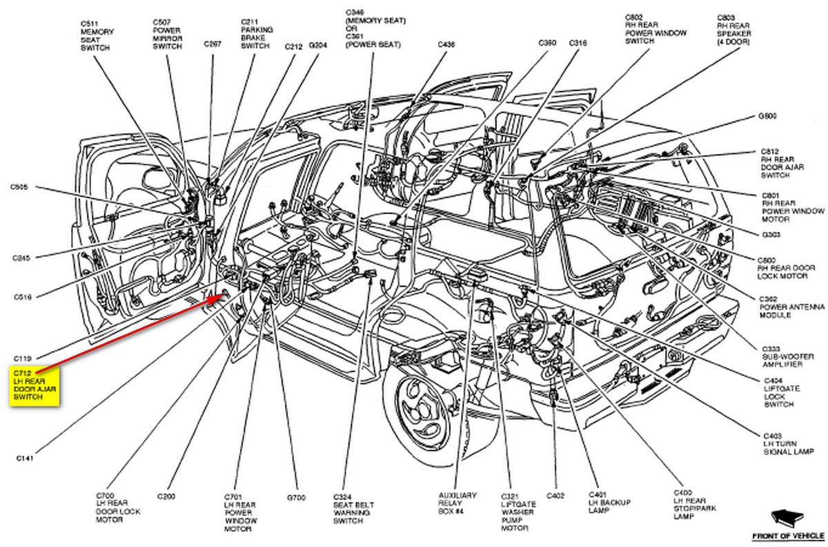 lx450 door ajar wiring diagram