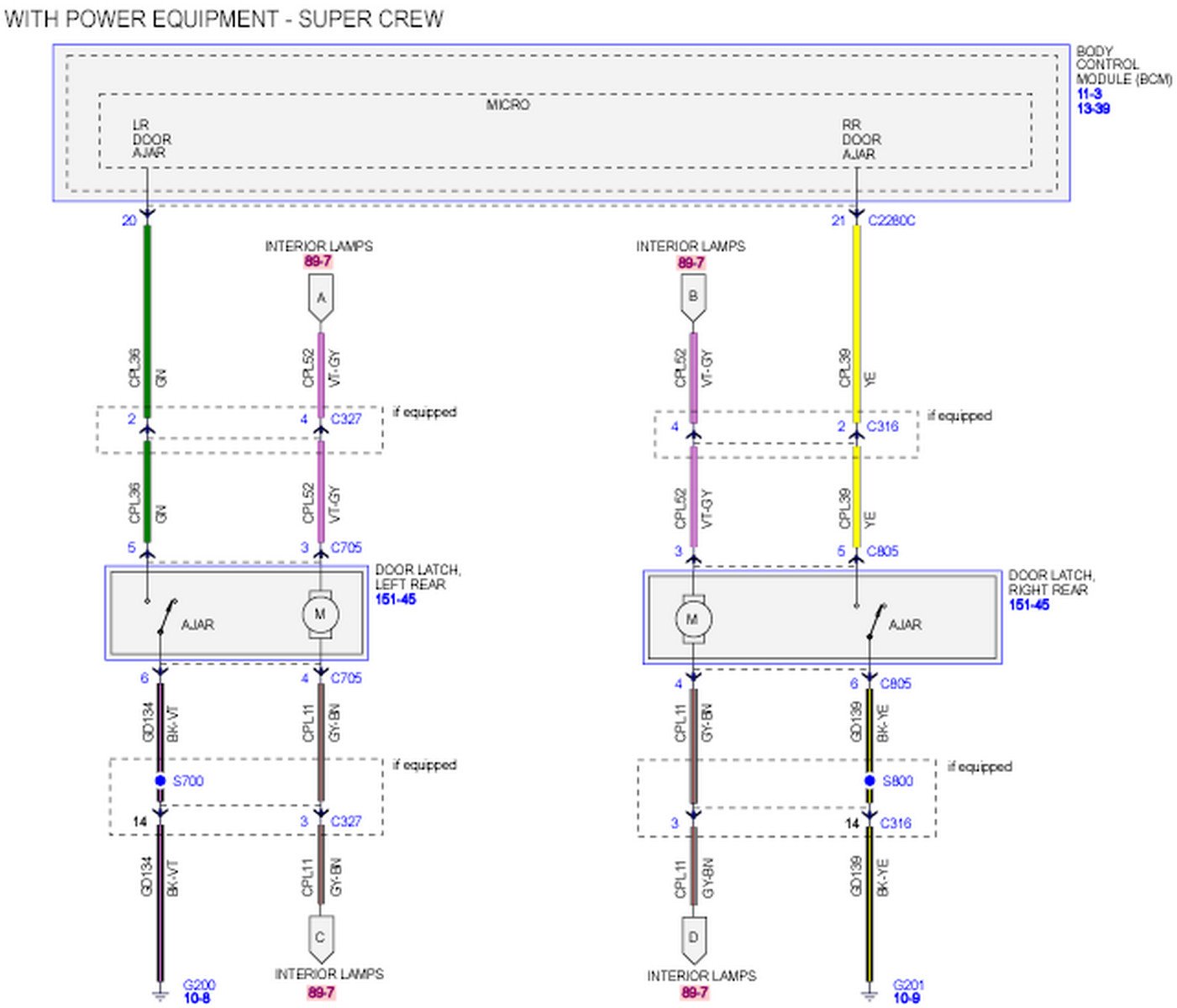 lx450 door ajar wiring diagram