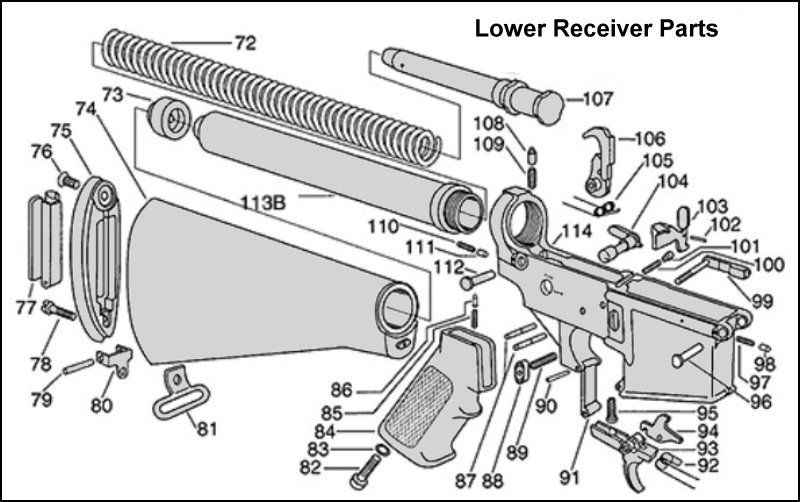 m16a1 diagram