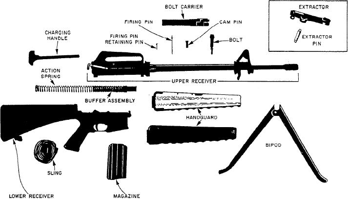 m16a1 diagram