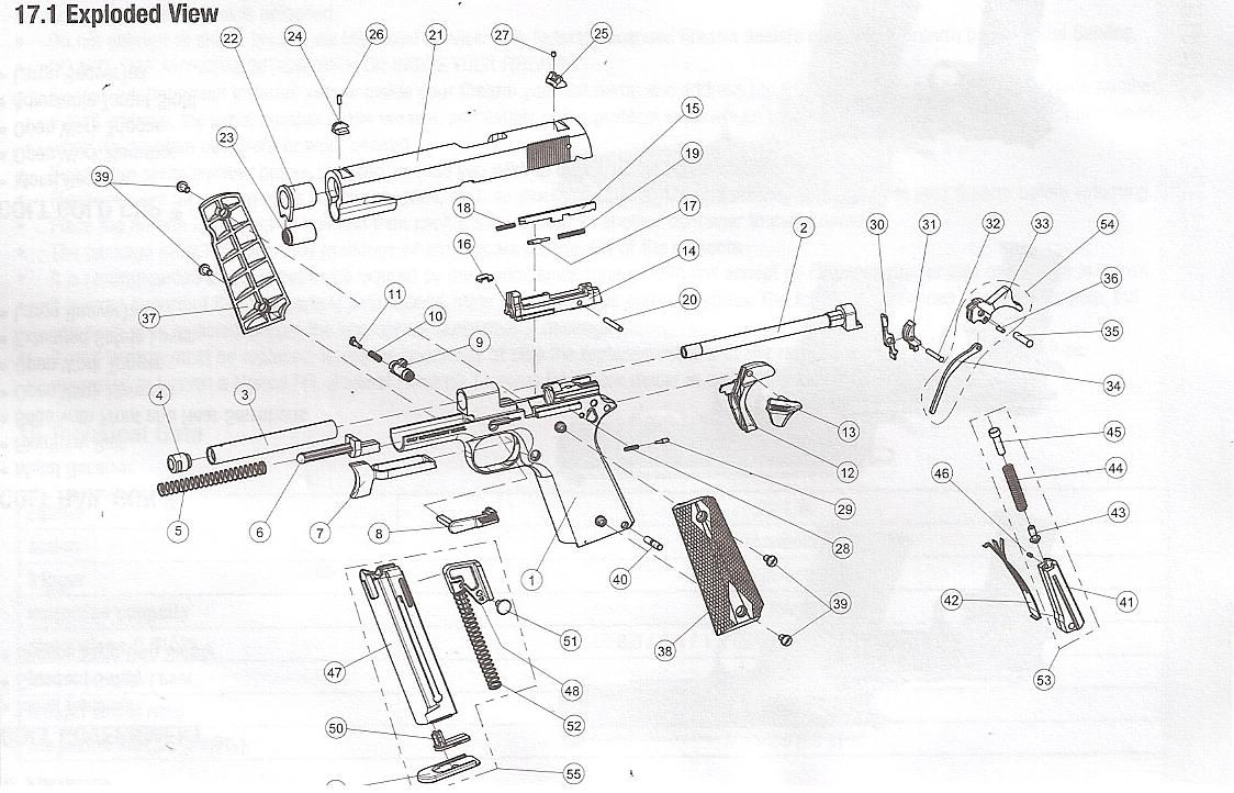 m1911 diagram