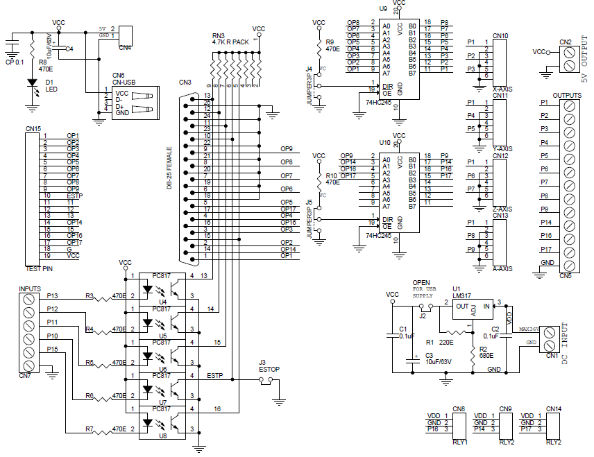 mach3 breakout board wiring