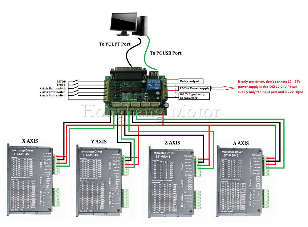 mach3 breakout board wiring