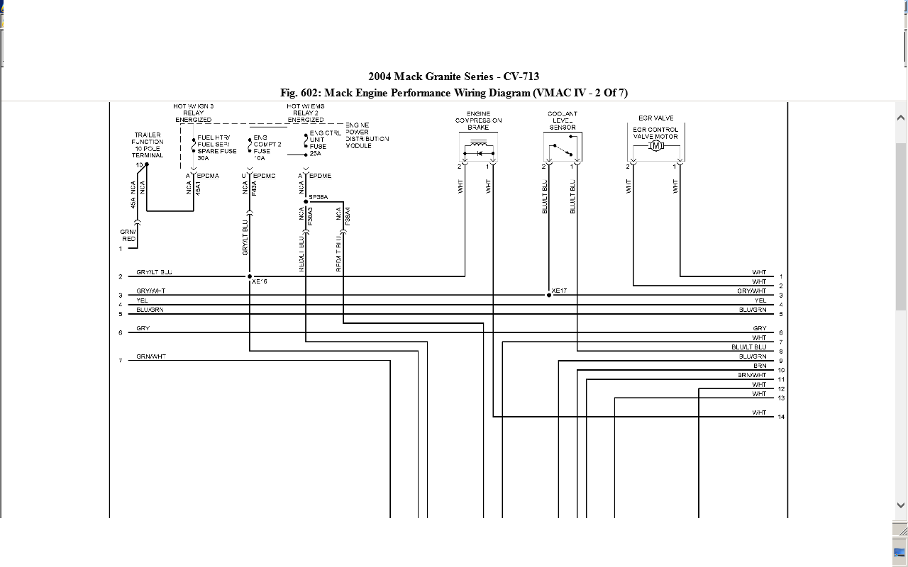 mack ch600 speed wiring diagram