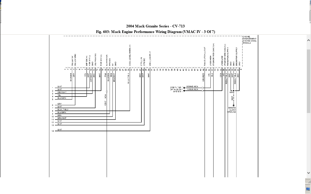 mack cv713 wiring diagram