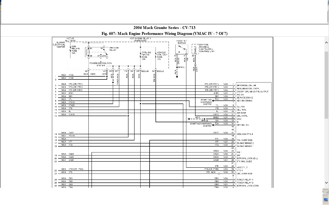 mack cv713 wiring diagram