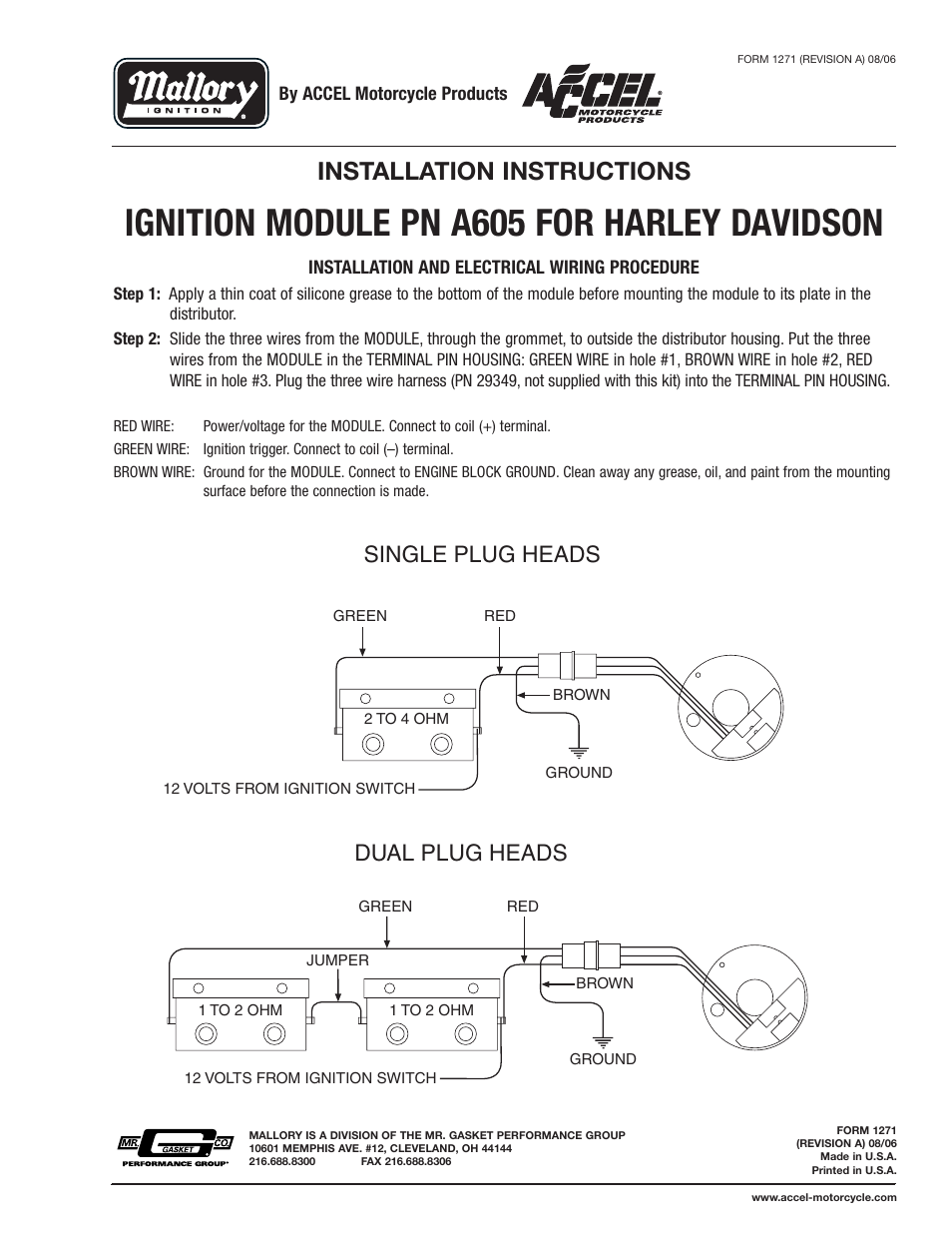 mallory hei distributor wiring diagram