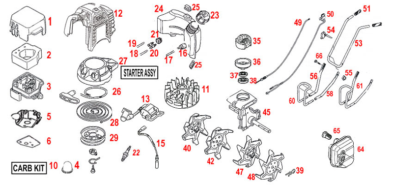 mantis tiller carb diagram