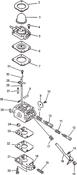 mantis tiller carb diagram