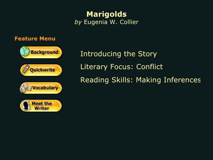 marigolds by eugenia collier plot diagram