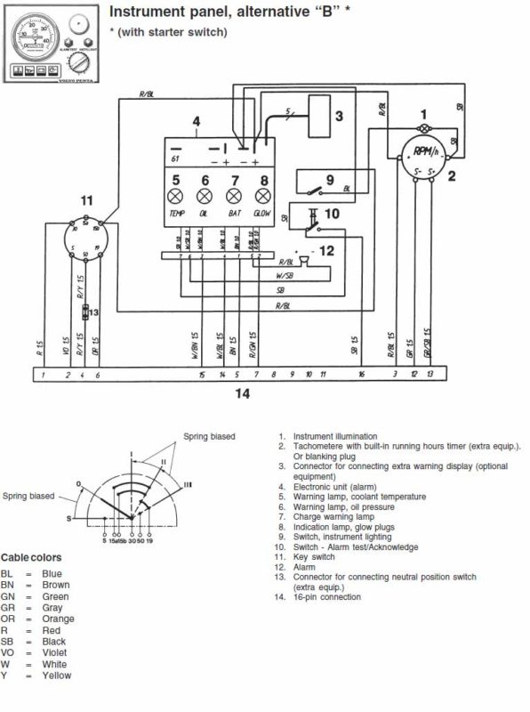 marine alternator wiring diagram m59819