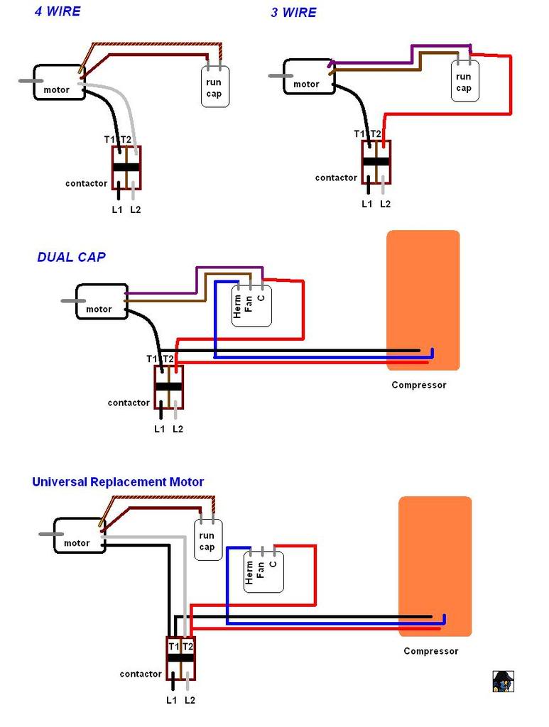 mars condenser fan motor wiring diagram