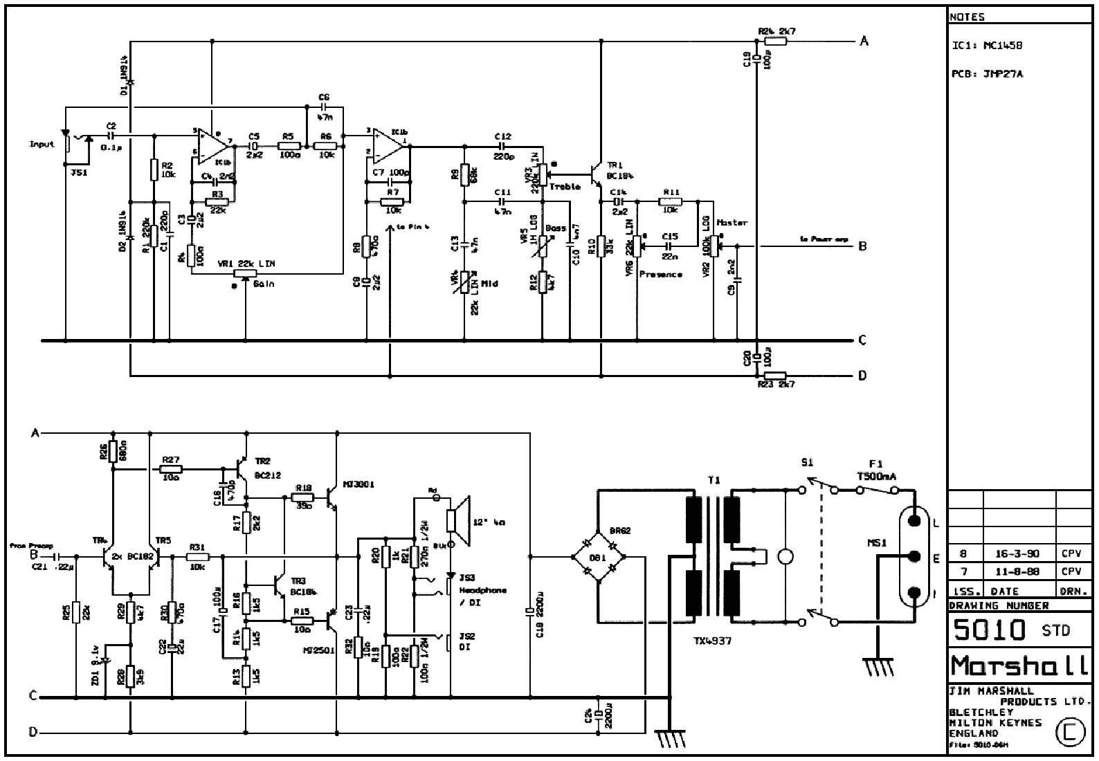 marshall mg50dfx wiring diagram