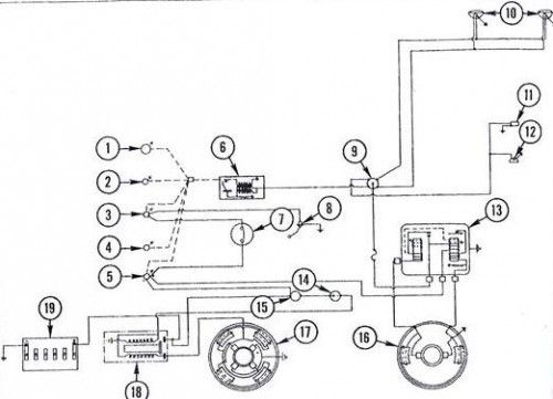 massey ferguson 135 fuel gauge wiring diagram