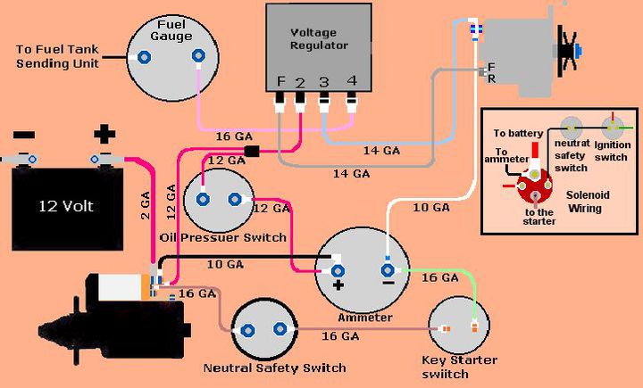 massey ferguson 165 alternator wiring diagram