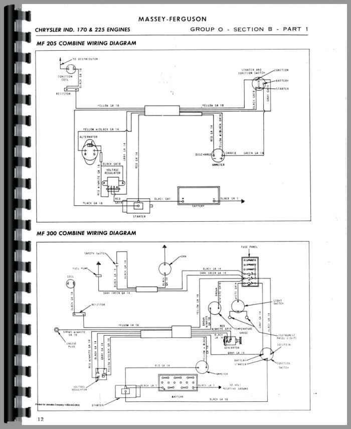 massey ferguson 860 combine wiring diagram