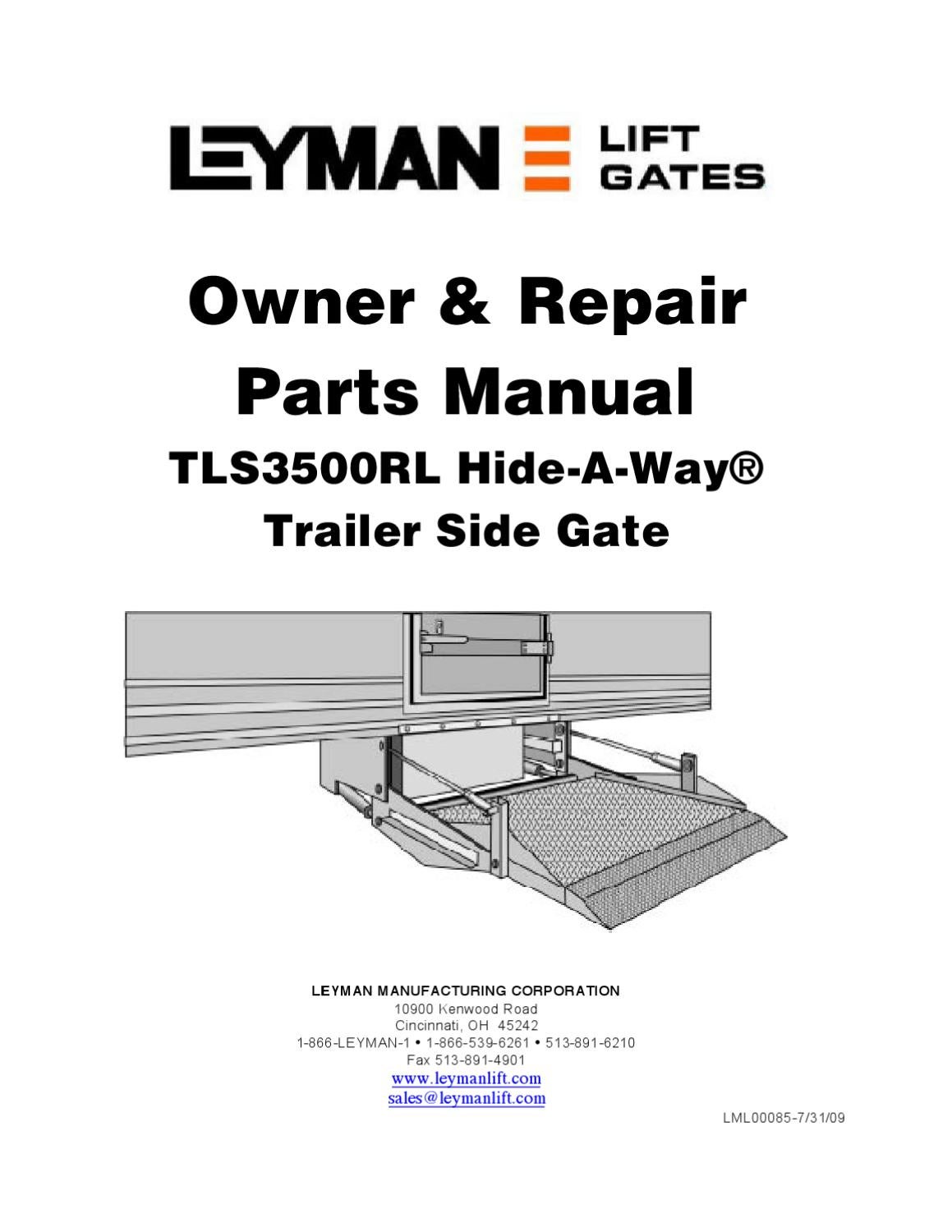 Maxon Liftgate Troubleshooting Schematic