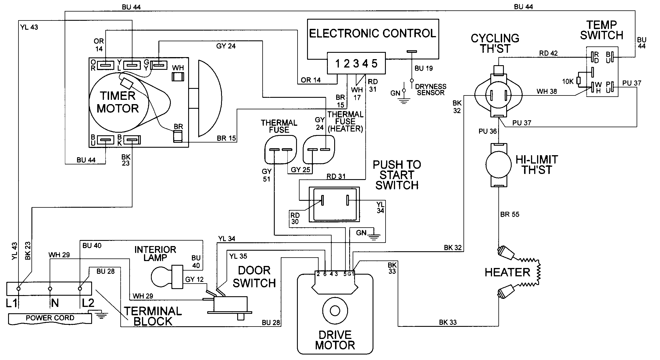 maytag #3406015 wiring diagram