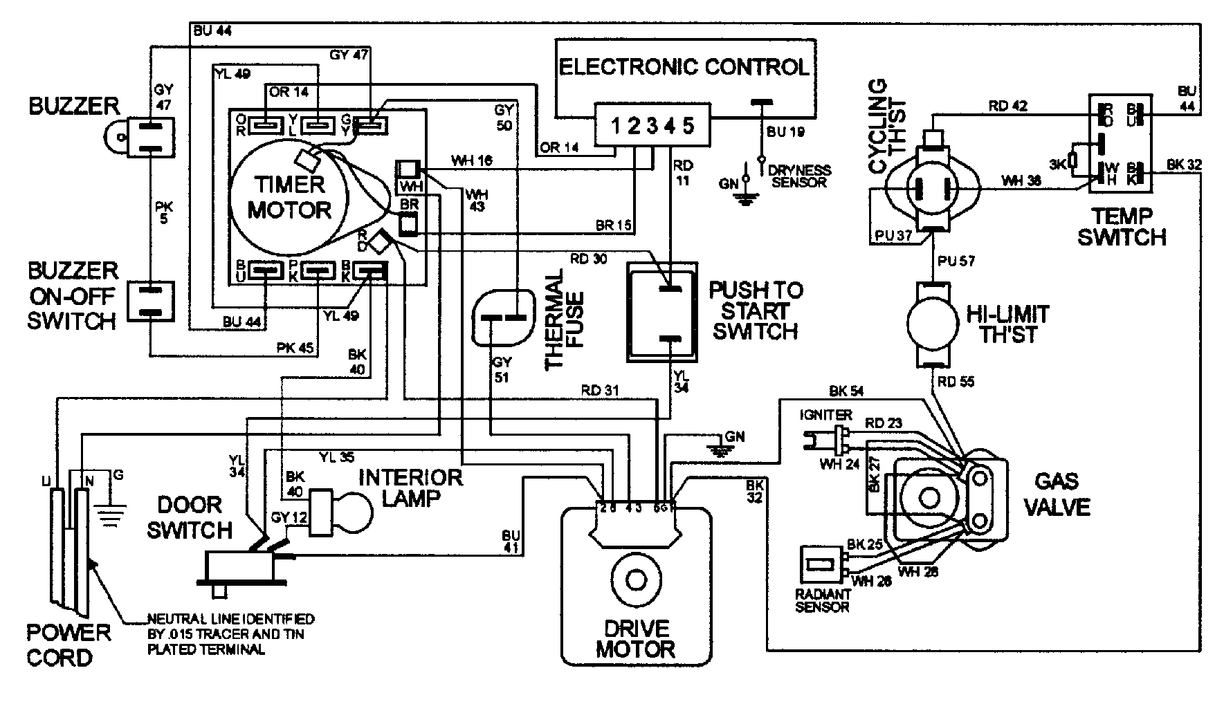 maytag dryer de410 wiring diagram