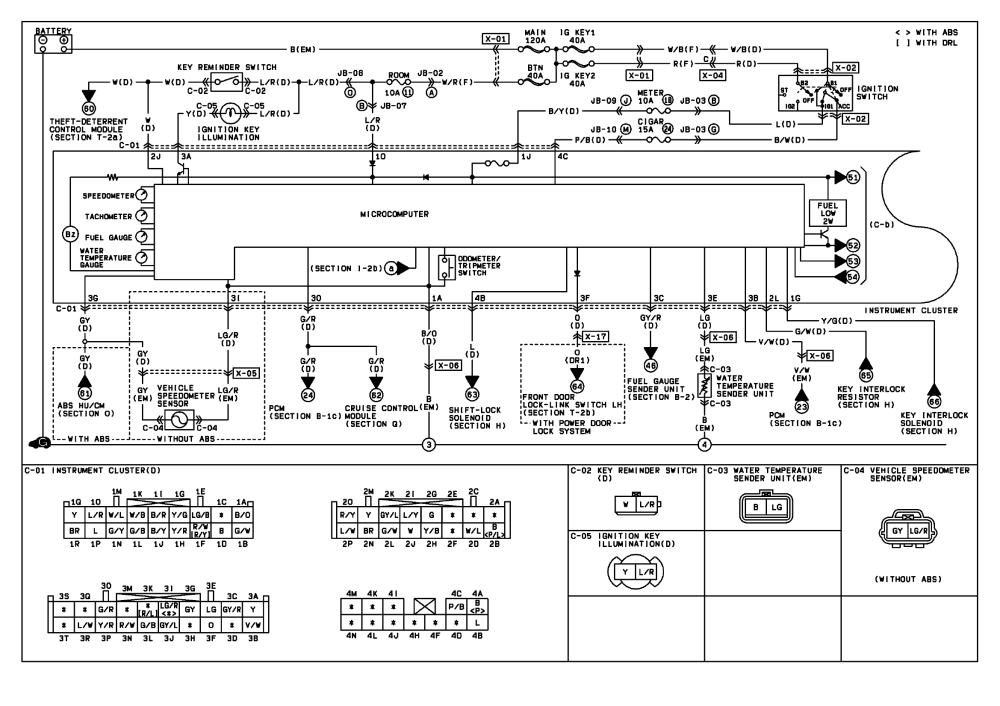 mazda mpv wiring diagram 2000 pcm