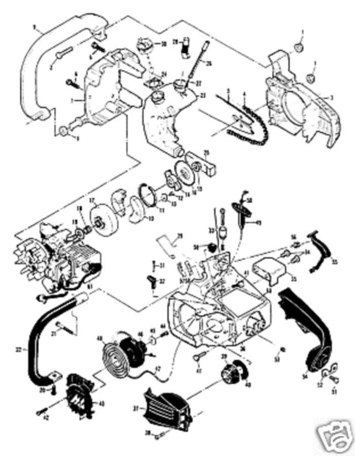 Mcculloch Chainsaw Parts Diagram