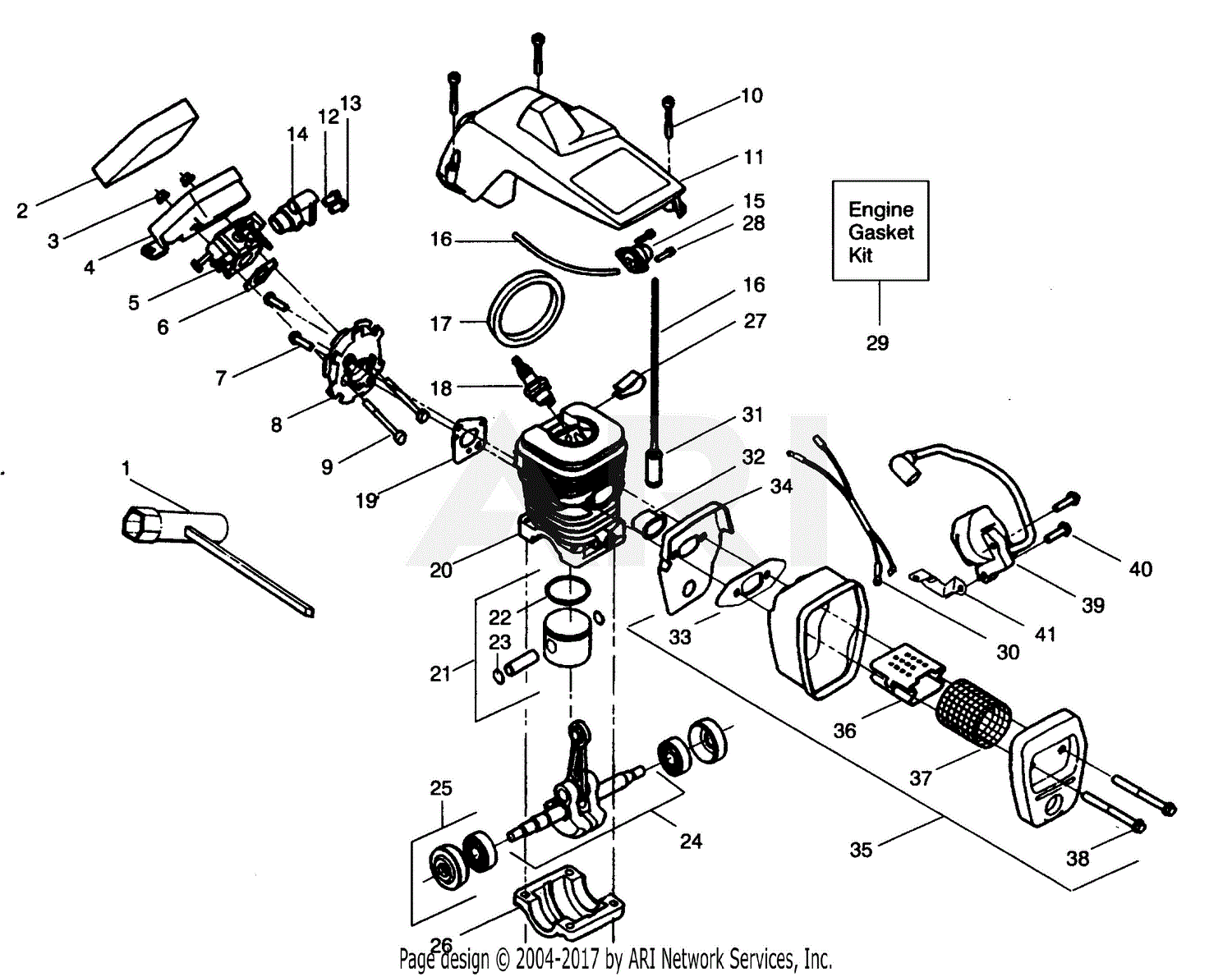 mcculloch chainsaw fuel line diagram
