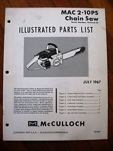 mcculloch pro mac 10-10 parts diagram