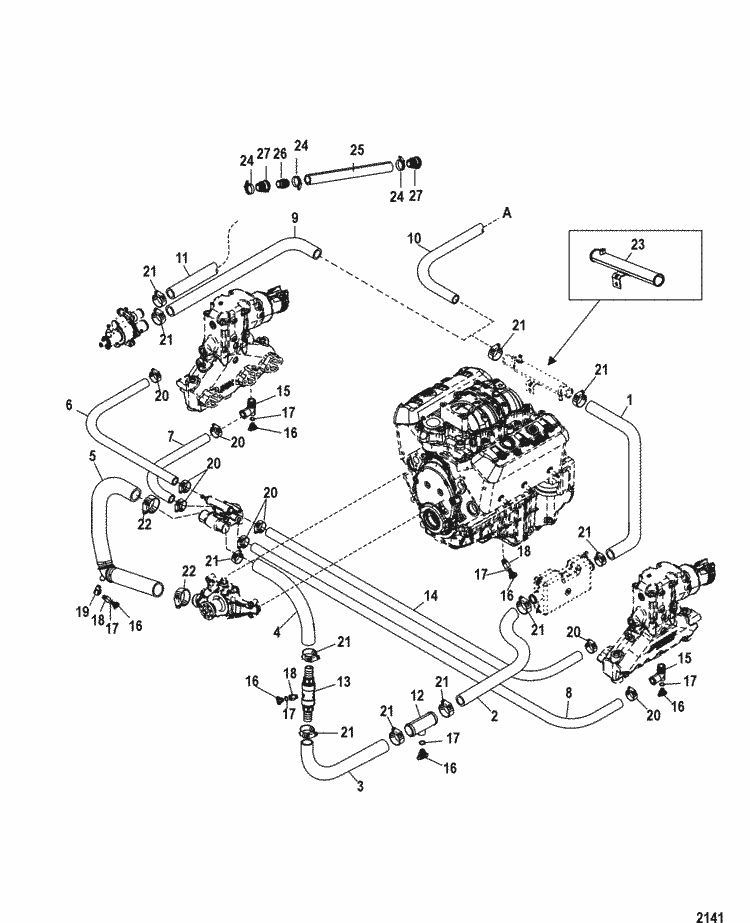 mercruiser 3.0 cooling system diagram