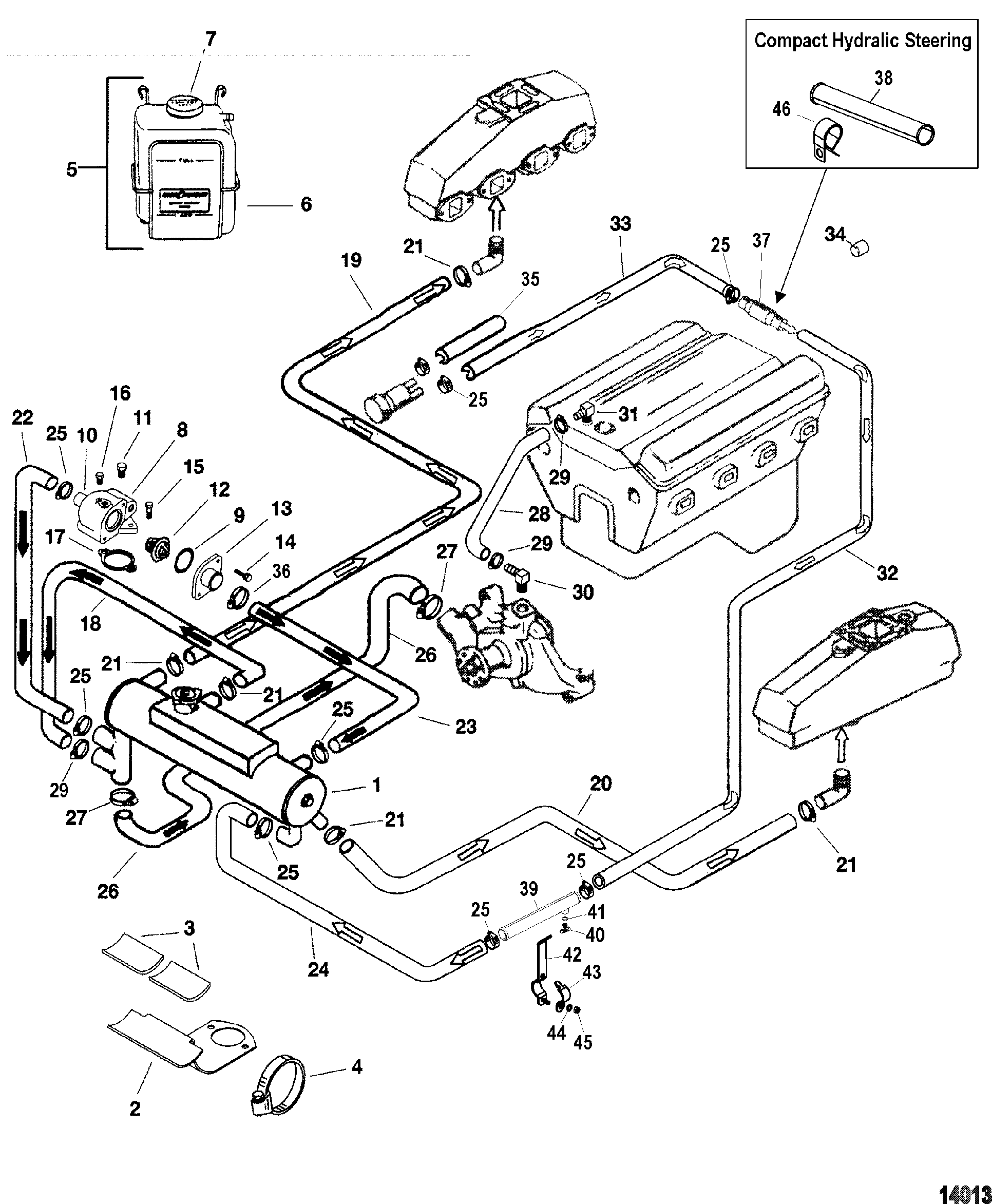 mercruiser 3.0 cooling system diagram