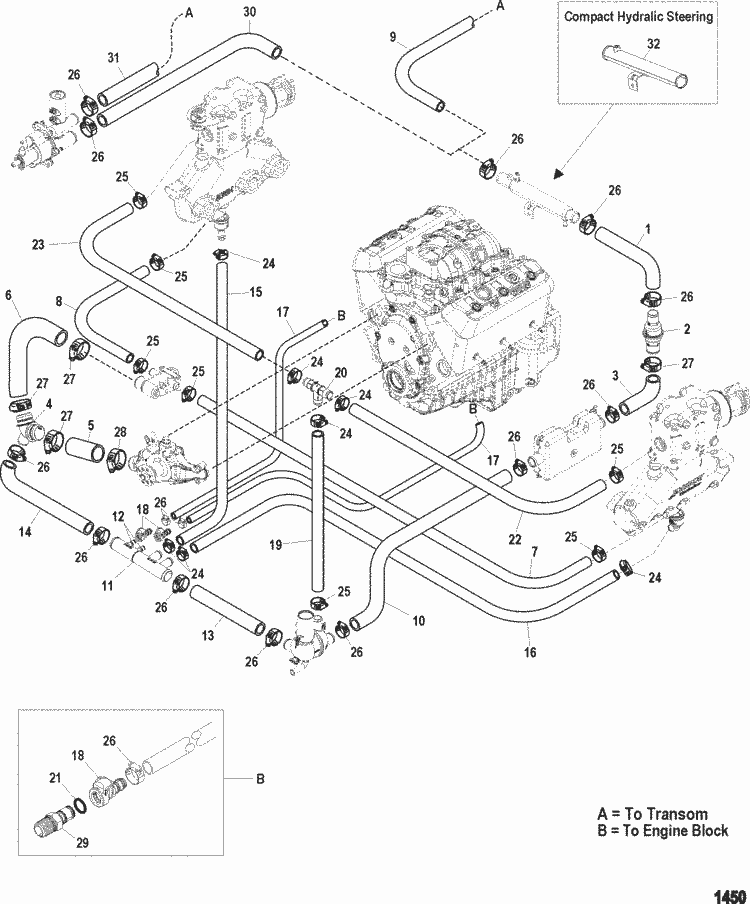 mercruiser 5.7 water flow diagram