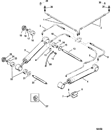 mercruiser 888 outdrive diagram