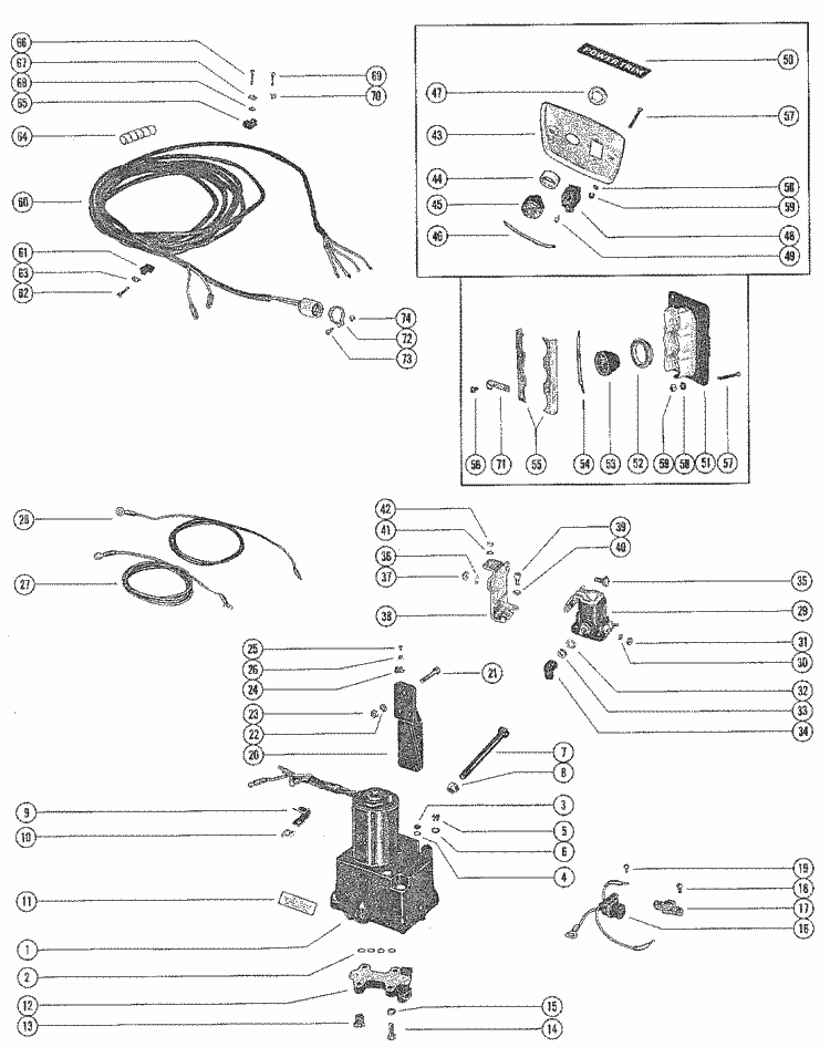 mercruiser power trim solenoid wiring diagram