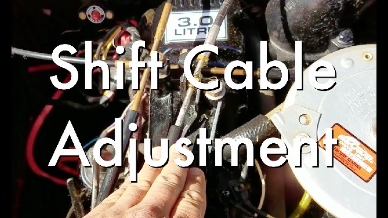 mercruiser shift cable adjustment diagram