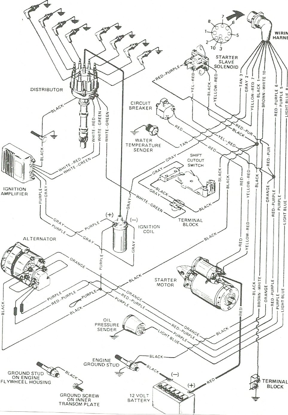 mercruiser thunderbolt wiring diagram