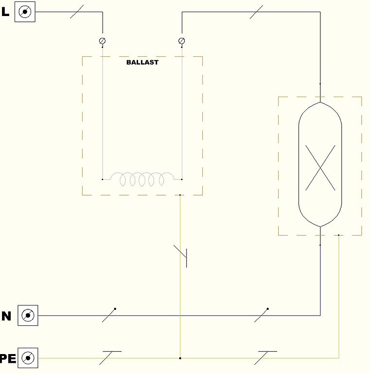 mercury vapour lamp wiring diagram