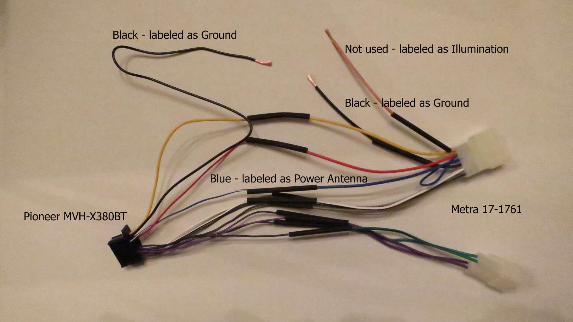 metra power antenna wiring diagram