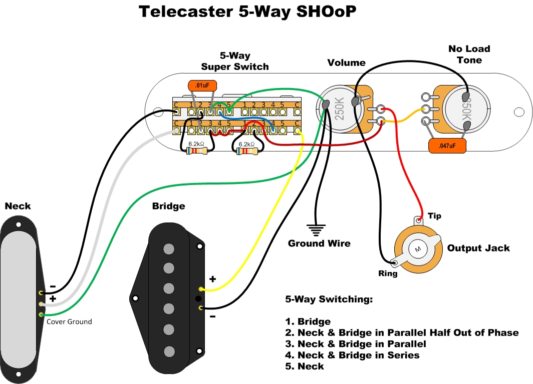 mexican telecaster wiring diagram