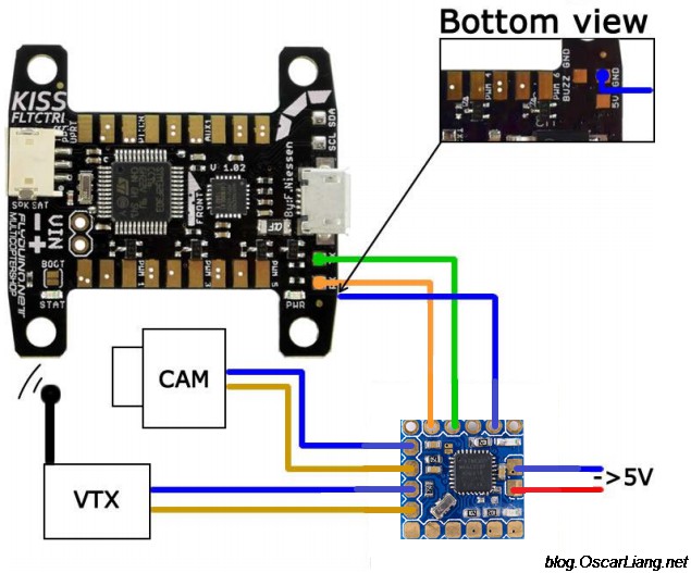 micro minimosd wiring