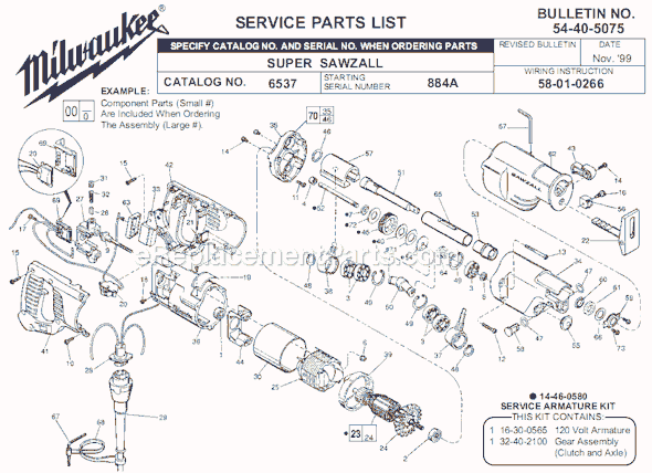 milwaukee sawzall parts diagram