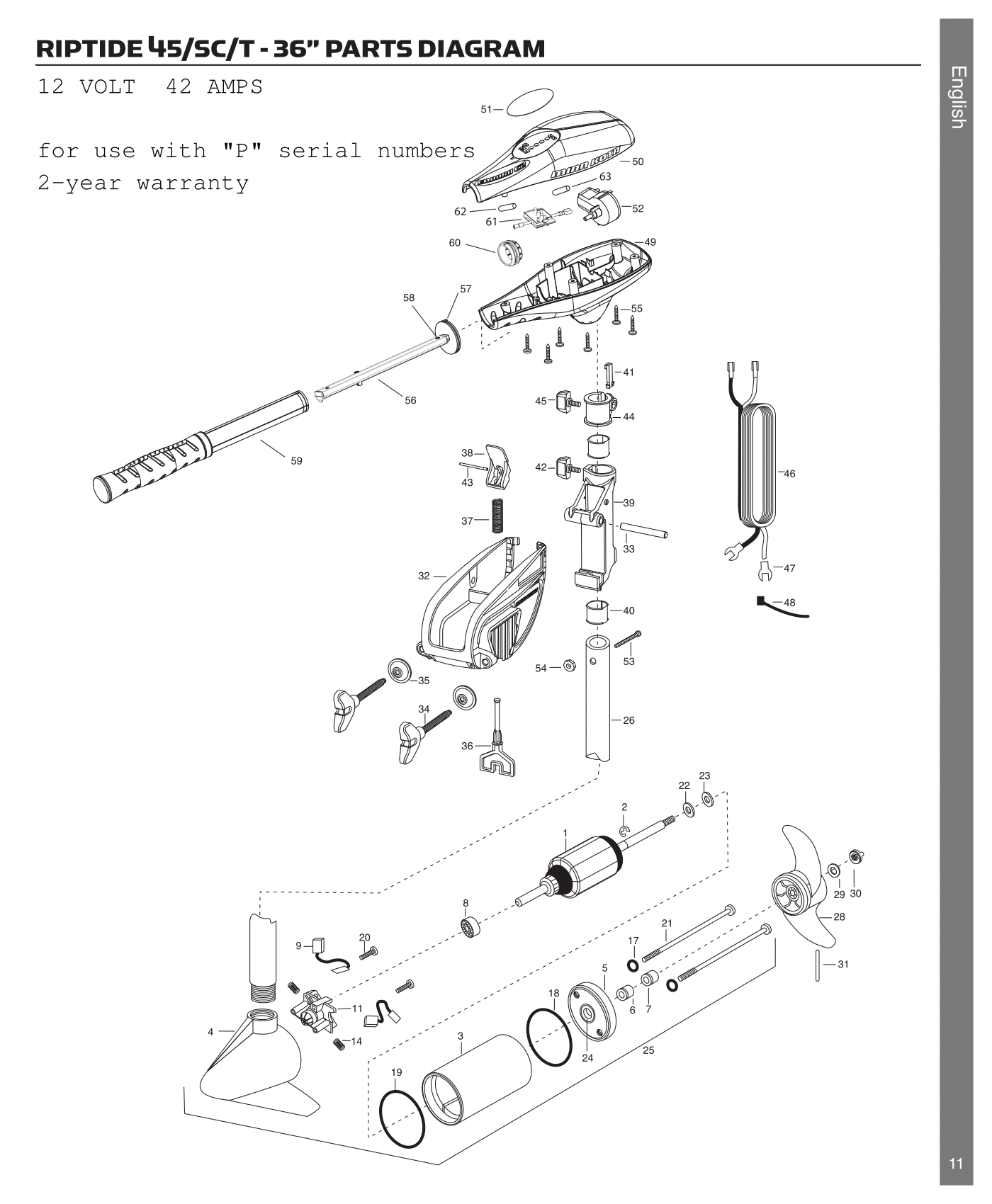 minn kota fortrex 101 parts diagram