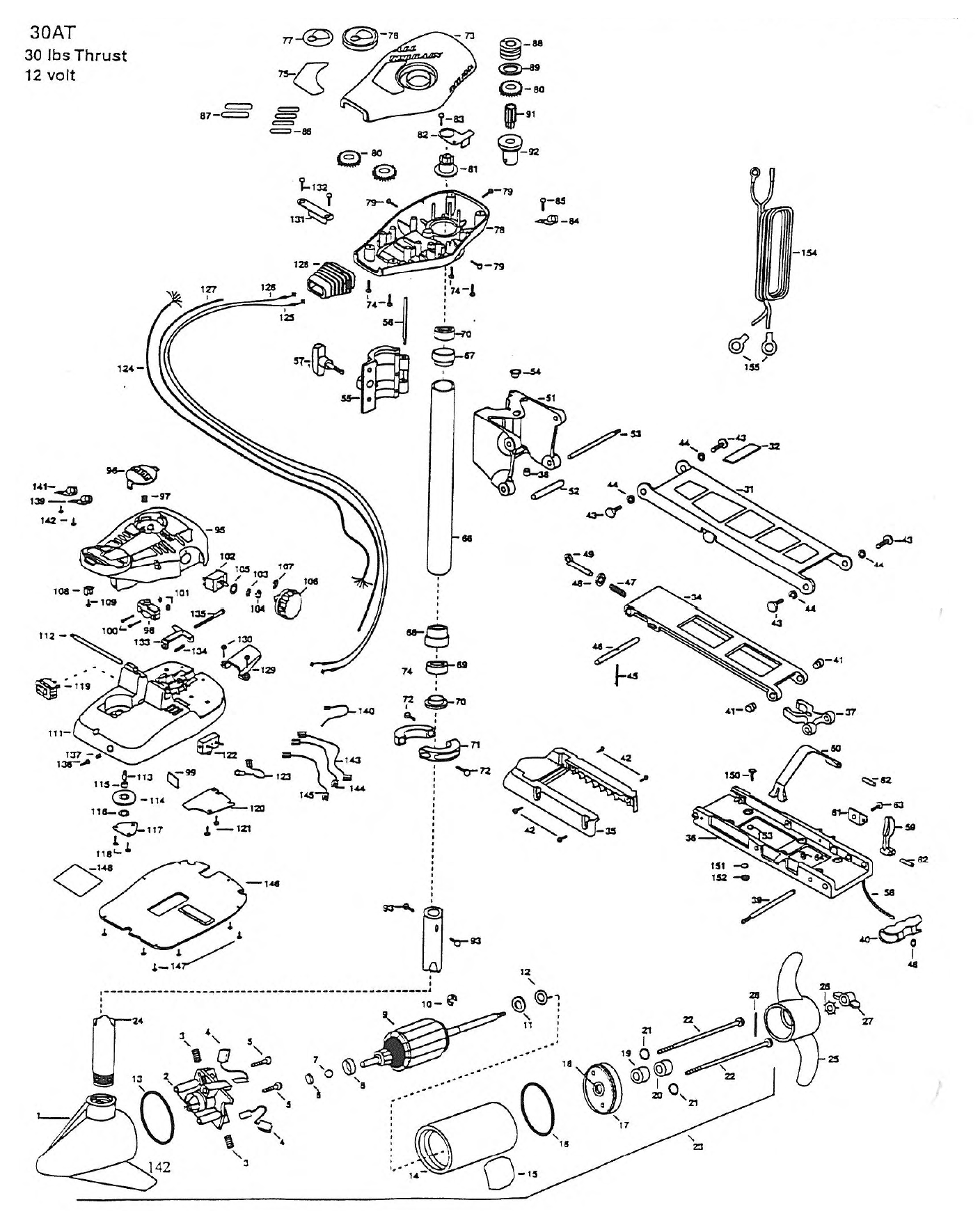 minn kota trolling motor diagram