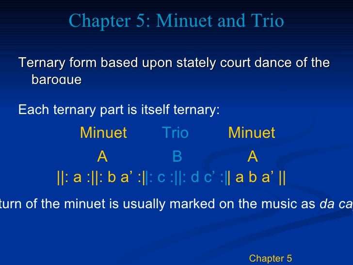 minuet and trio form diagram