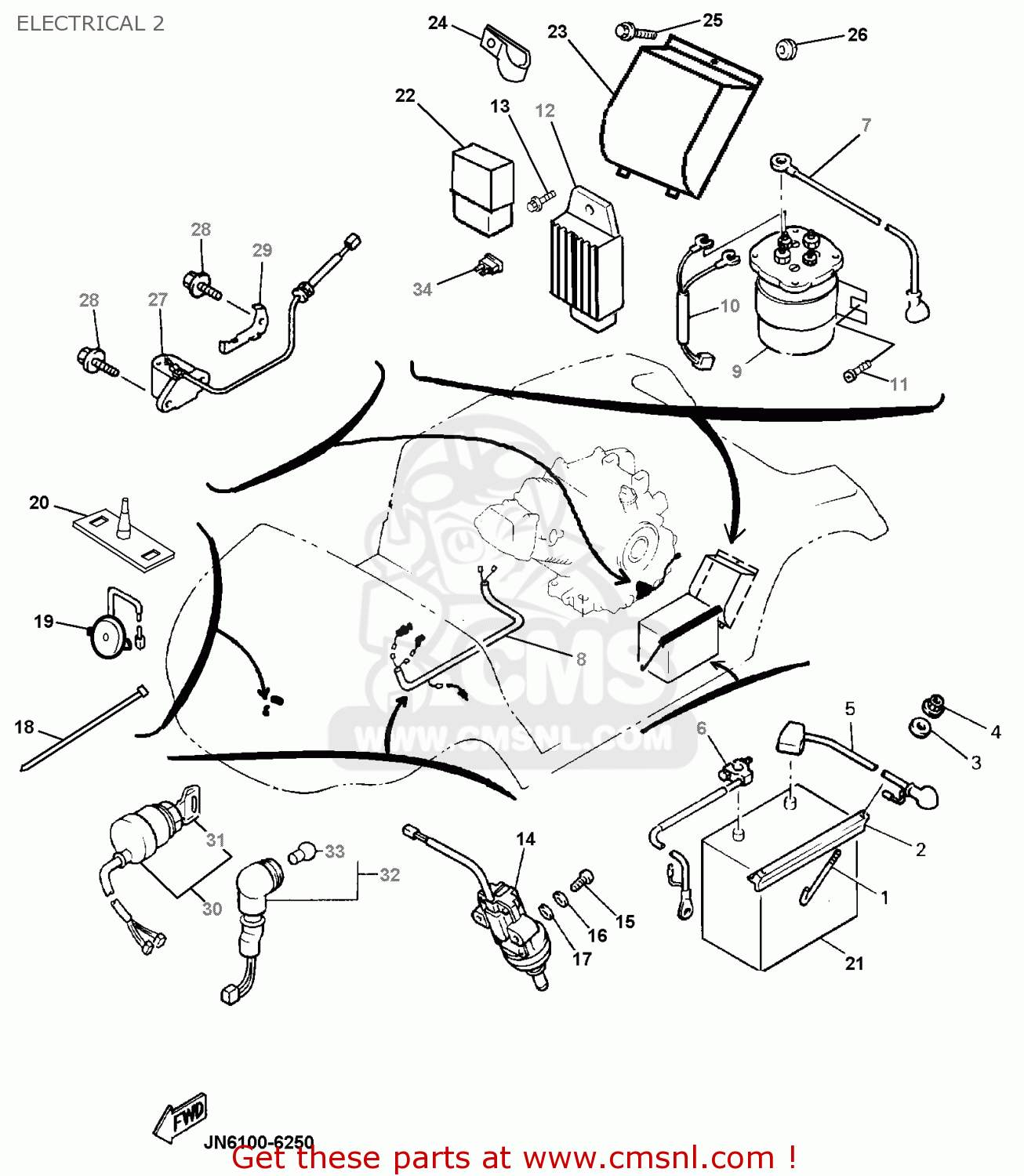 model jw2 yamaha golf car wiring diagram