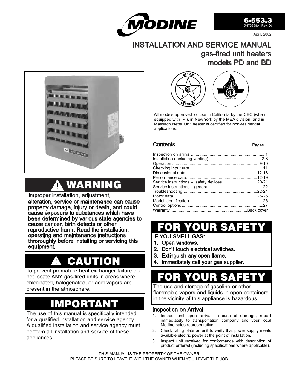 Modine Gas Heater Wiring Diagram from schematron.org