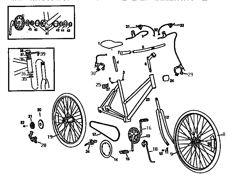 mongoose bike parts diagram