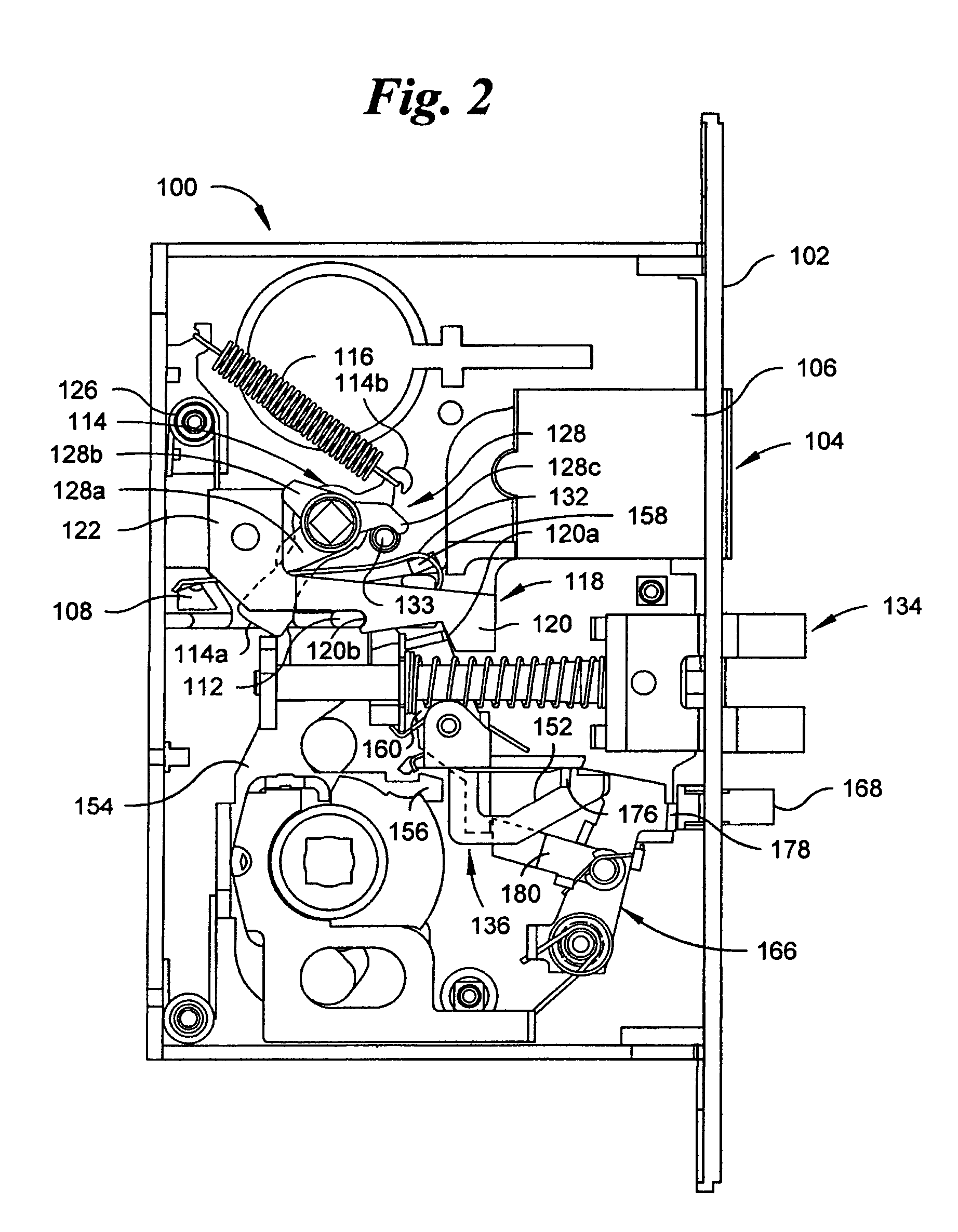 mortise lock parts diagram