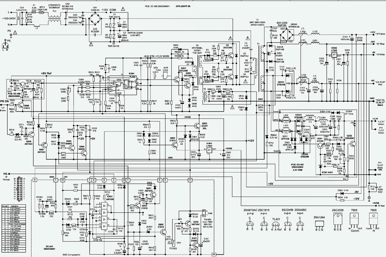 motherboard sp#461536-001 wiring diagram