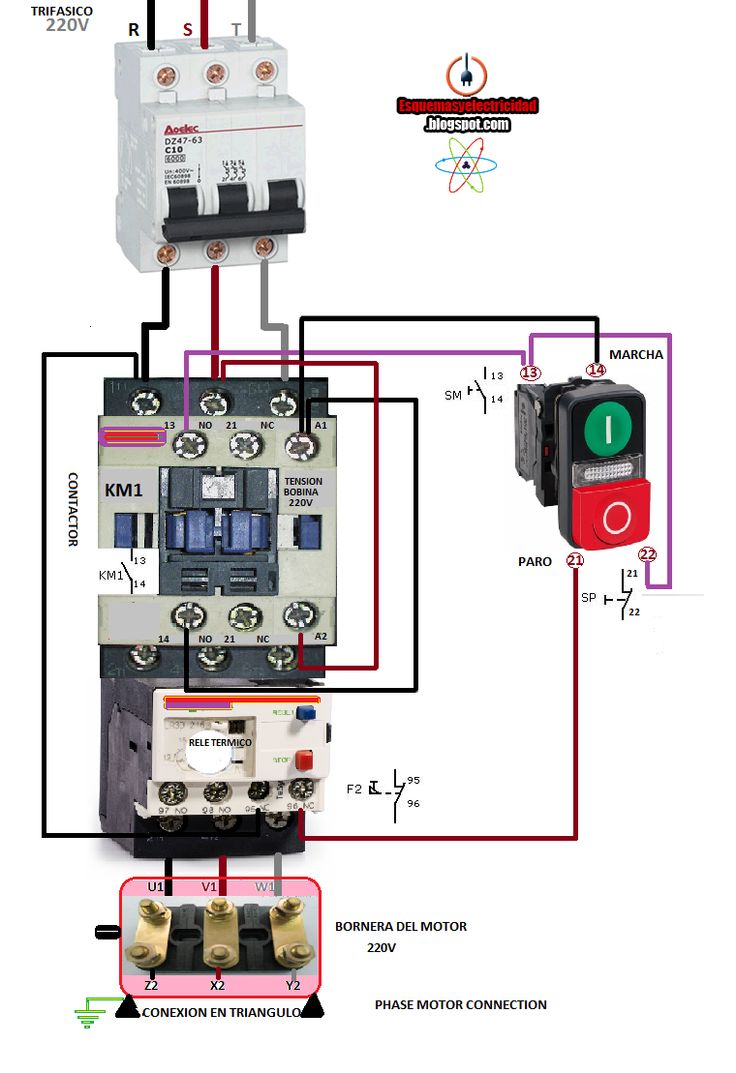 motor dkm 7 wiring diagram