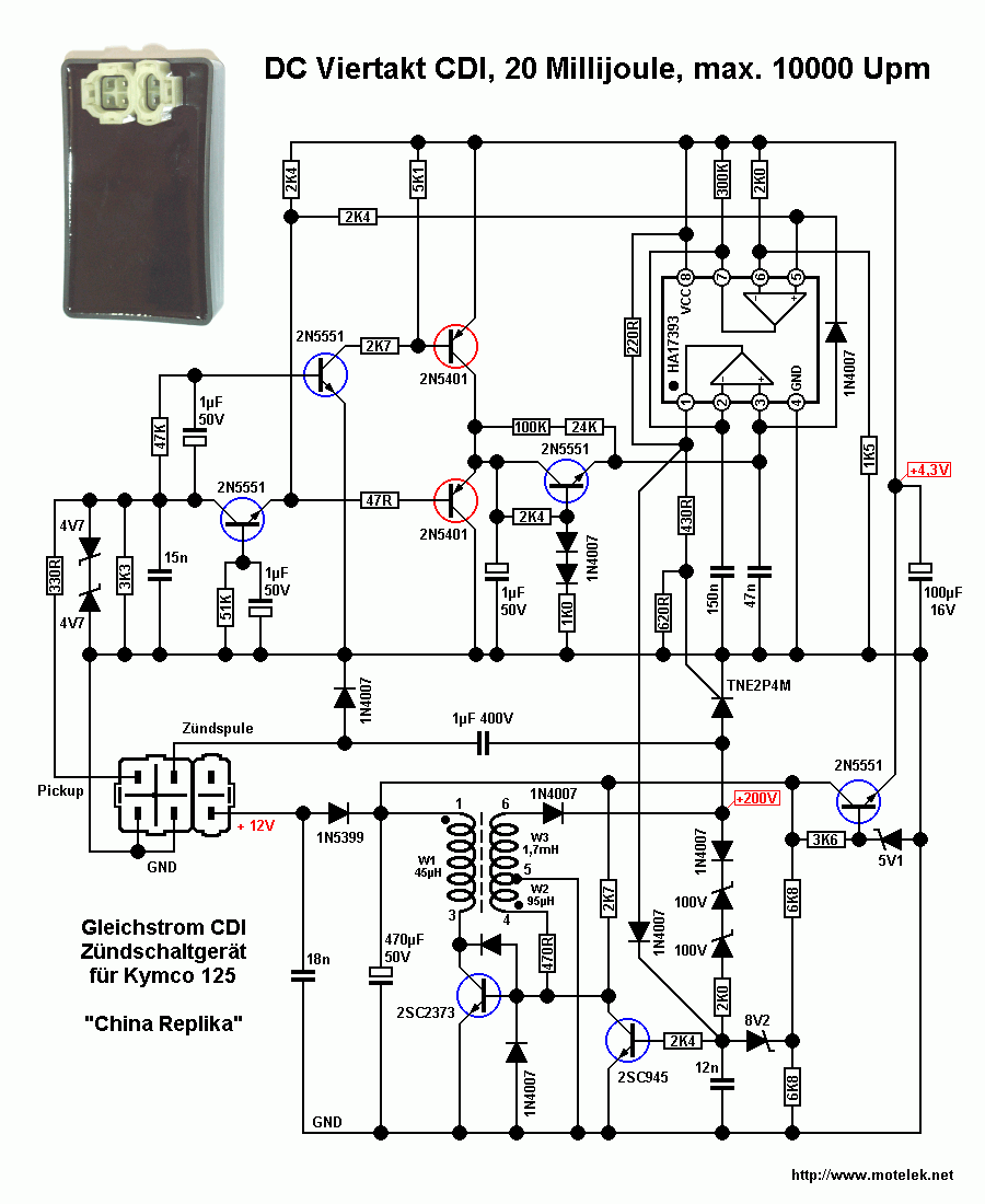 motorbike cdi wiring diagram