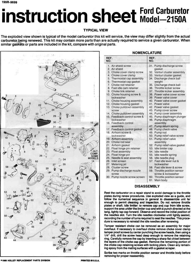 motorcraft 2100 vacuum diagram